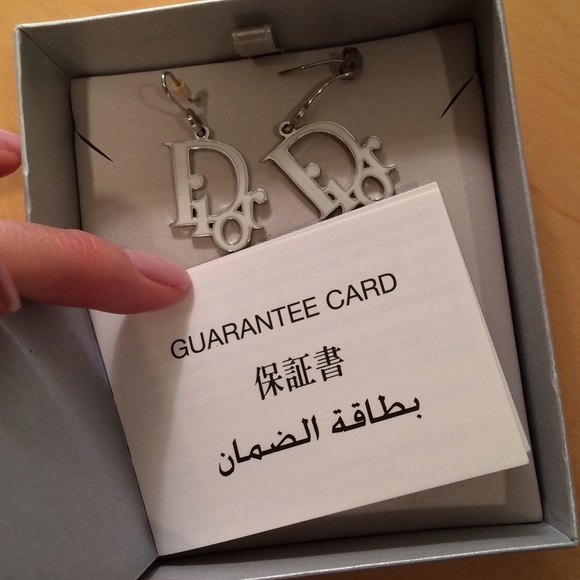 ❌SOLD Dior Authentic Logo Earrings - Picture 2 of 3