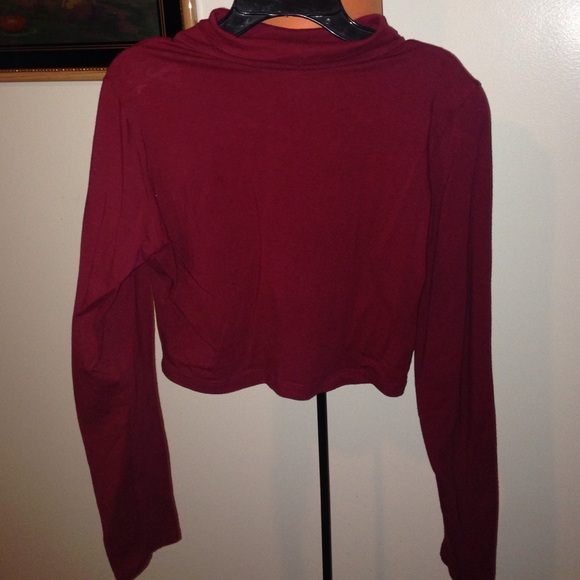 Burgundy crop top