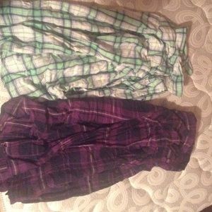 Two Plaid Flannels