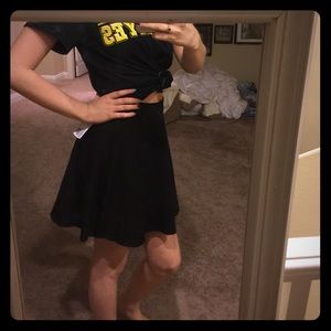 Black skater skirt