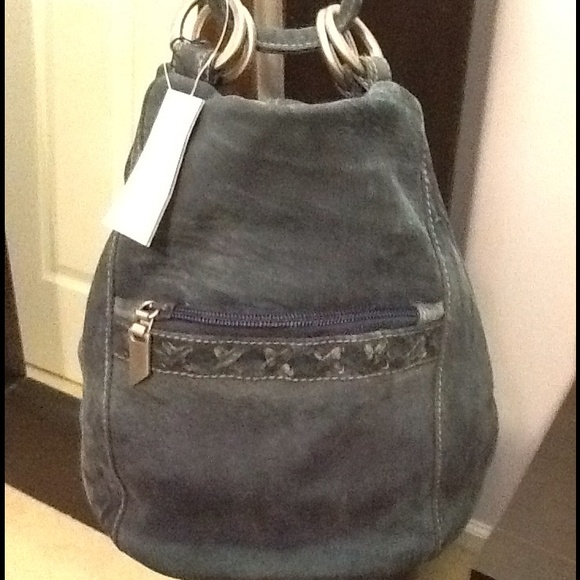 Genuine Leather soft vintage bucket bag