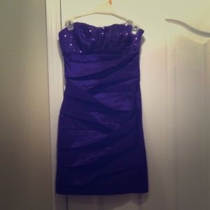 Purple party dress