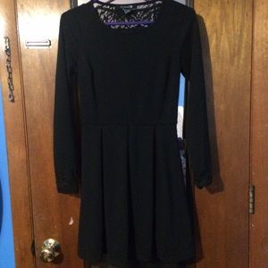 Long sleeve skater dress