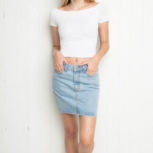 Scrunch off the shoulder top