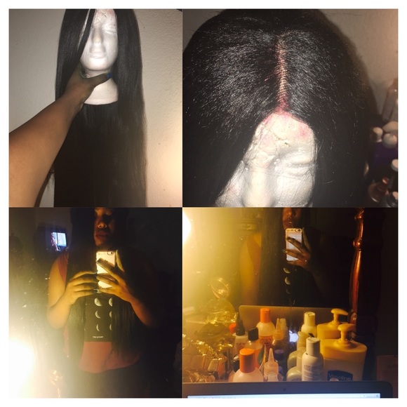 Kinky Straight Frontal Wig