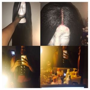 Kinky Straight Frontal Wig