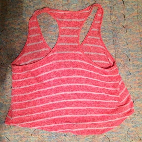 Pink and White Striped delia*s Tank Top - Picture 2 of 3