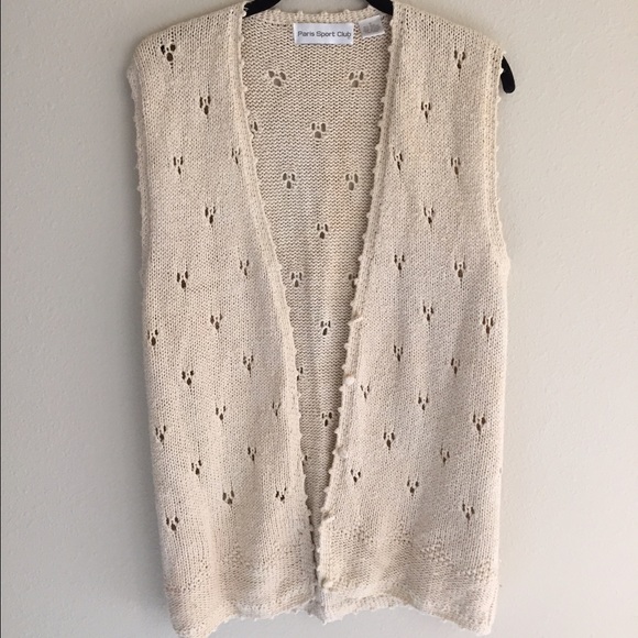 FOR SALE ON ETSY - Vintage Boho Knit Vest - Picture 1 of 1