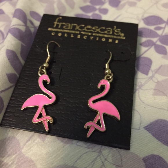 Cute Pink Flamingo Earrings Francesca's
