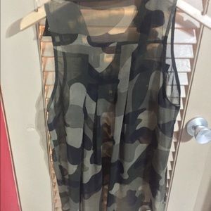 Sheer army shirt