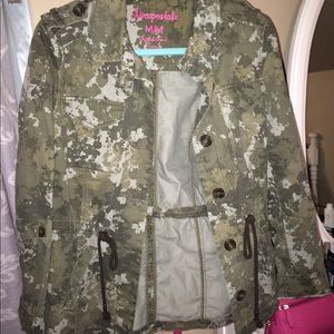 Printed army jacket