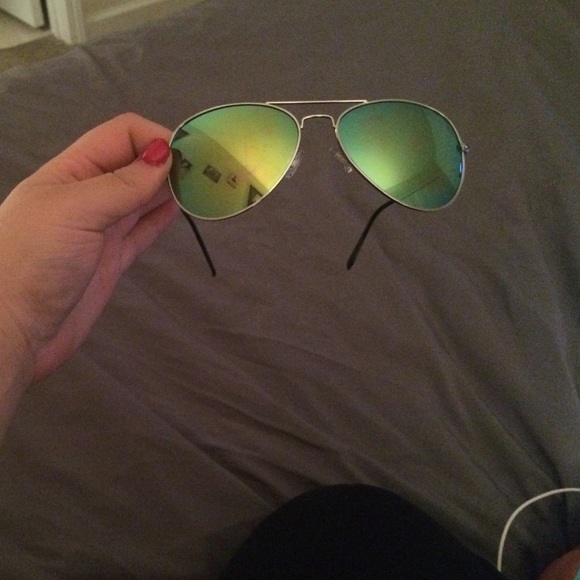 Cool green and blue sunglasses