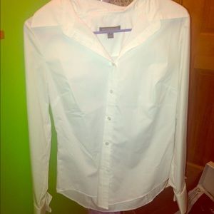 White button down classic shirt