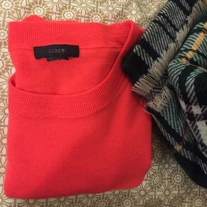 Red color sweater J Crew