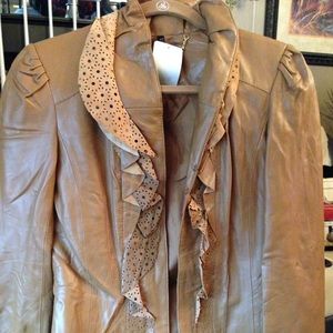 Leather and suede jacket