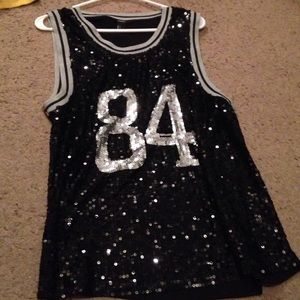 A sparkly jersey with the #84 on it
