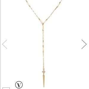 Stella and Dot Bianca gold necklace and earrings