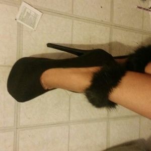 Black high heels