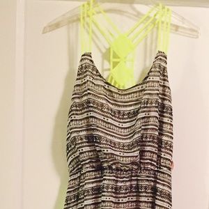 Vera wang Destination Summer Hi Lo Chiffon Dress