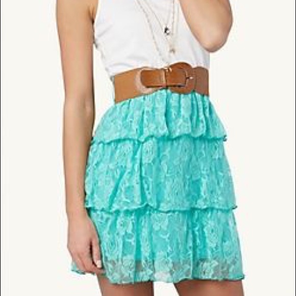 Rue21 Dresses & Skirts - Rue 21 Cream Lace Tiered Skirt