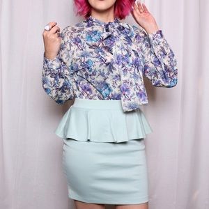 Forever 21 Skirts - Mint Peplum Skirt NWT Forever 21 Skirts - Mint Peplum Skirt NWT