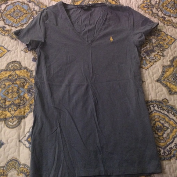 Light blue polo shirt