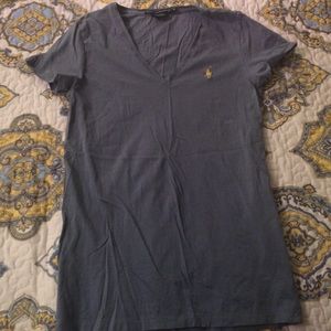 Light blue polo shirt