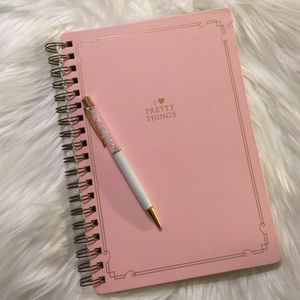 I ❤️ PRETTY THINGS pink/gold Journal