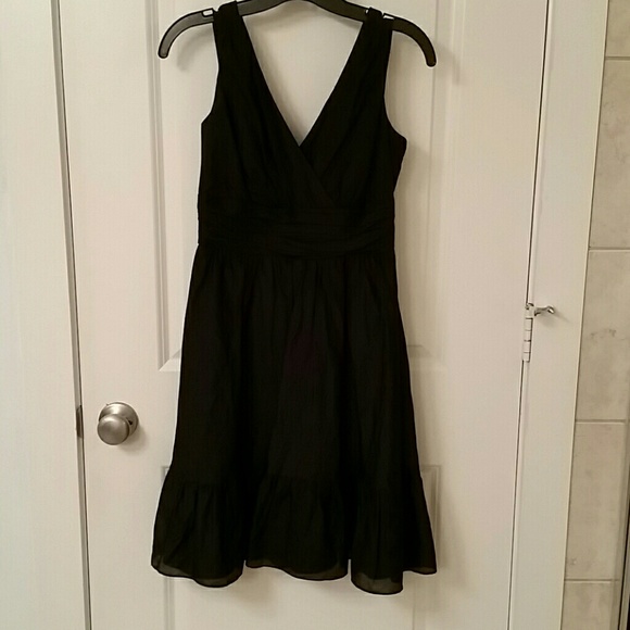 WHBM Black Fit and Flare Dress