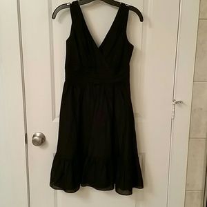 WHBM Black Fit and Flare Dress
