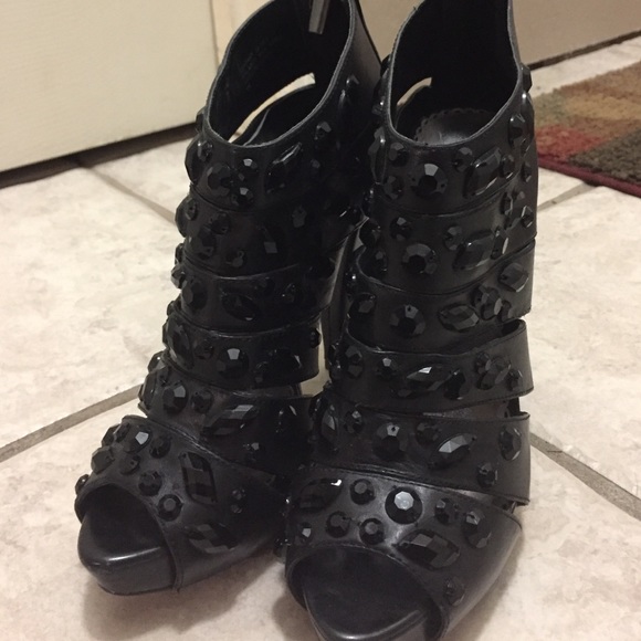 Bebe Black Heels/Booties