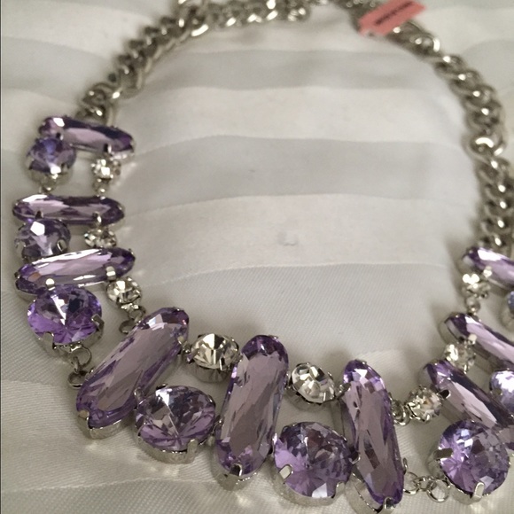 Simulated topaz necklace