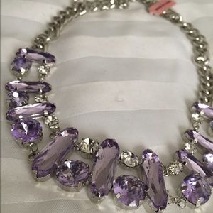 Simulated topaz necklace