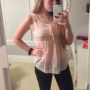 Eddie Bauer Pink Babydoll Tank Top