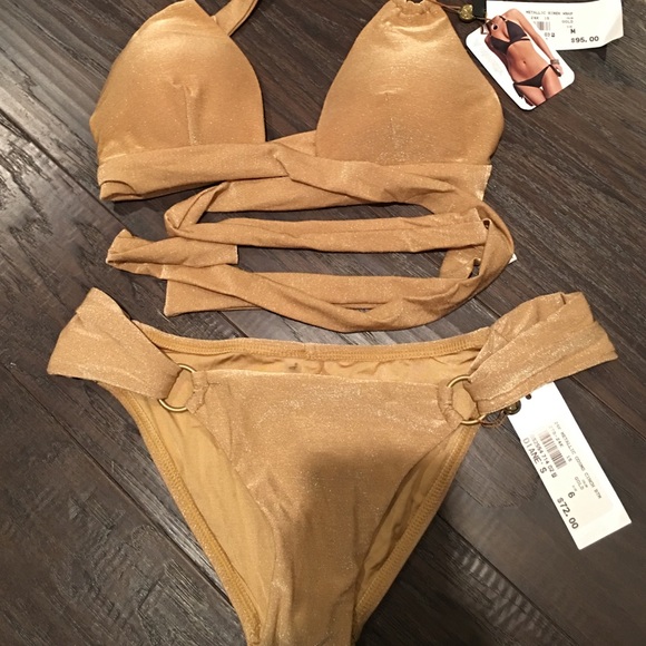 Vitamin A gold swim suit