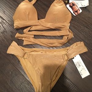 Vitamin A gold swim suit