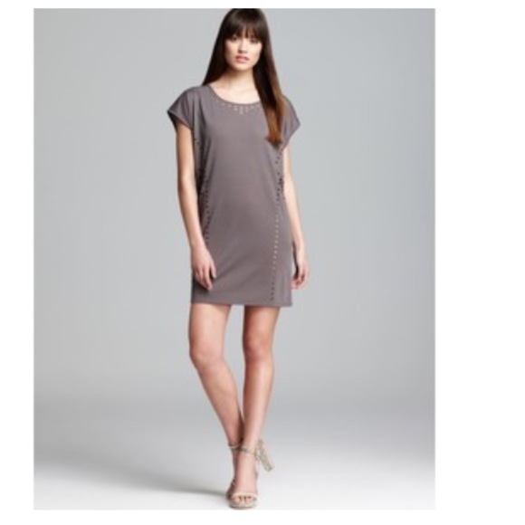 C&C BLACK Laser Cut Shift Dress