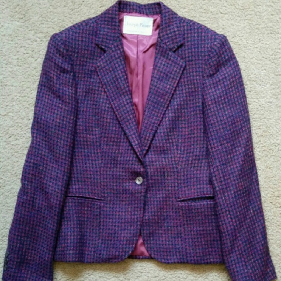 Vintage Joseph Picone Lush Purple Tweed Jacket - Picture 2 of 3