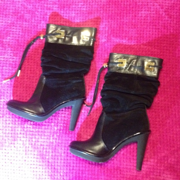 high heel michael kors boots