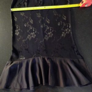 lable missing Skirts - Vintage black floral skirt lable missing Skirts - Vintage black floral skirt