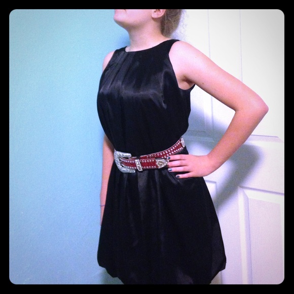 Baggy black cocktail dress