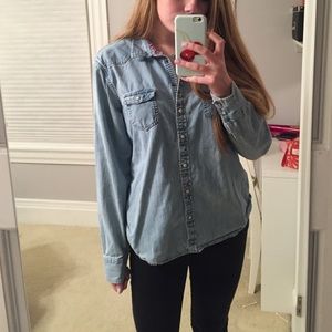 AEO Chambray Button Down