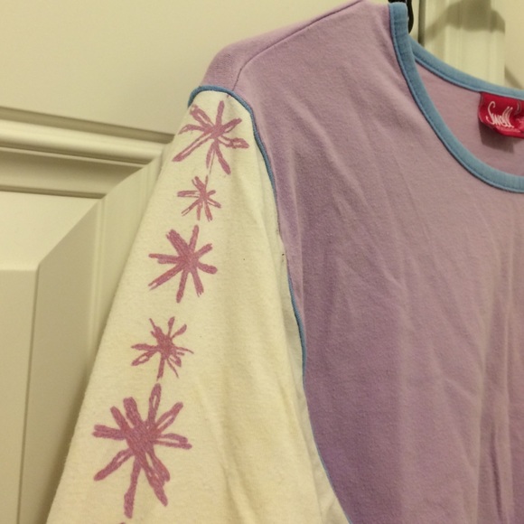 Swell By Cynthia Rowley Star Stitch Look Top L - Picture 3 of 3