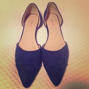 Royal blue flats