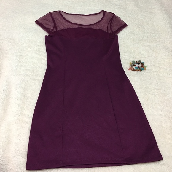 SOLD Mac & Jac maroon dress - Picture 4 of 4