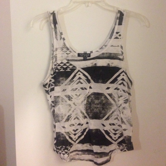 Top Shop Tribal Print Tank