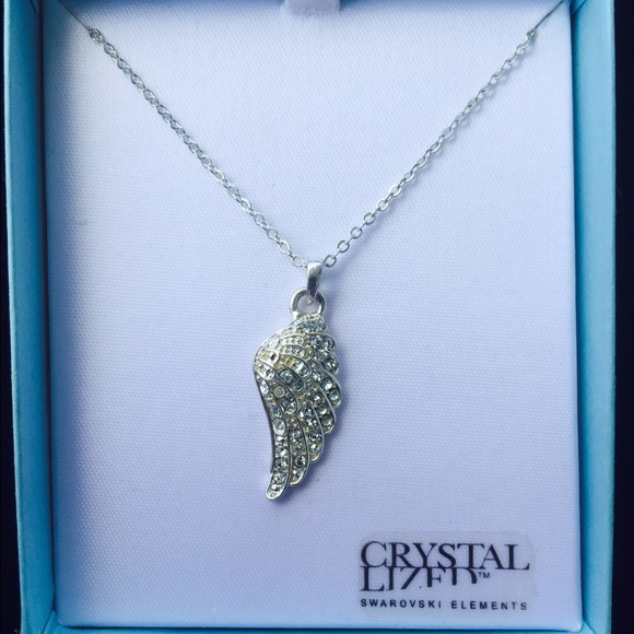 Swarovski Crystal Crystalized winglike necklace