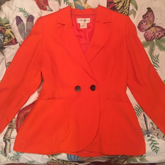 Yves Saint Laurent Orange Blazer