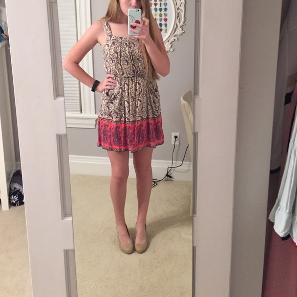 Forever 21 Paisley Tank Dress with Pockets