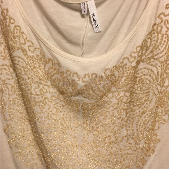 Studio Y gold glitter embellished top - Picture 3 of 4